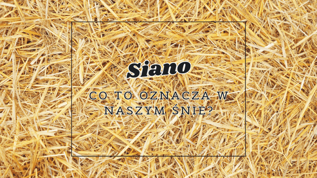 siano co oznacza we snie